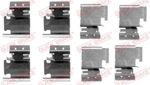 Kit accessori pastiglie freno — QUICK BRAKE 109-1298