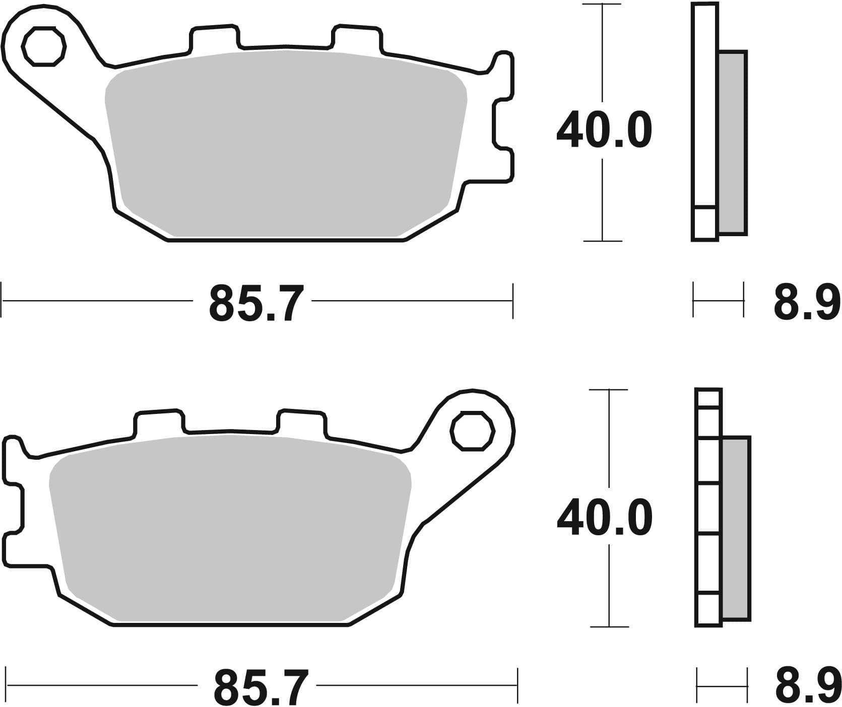 BREMBO 07HO36SP Pastiglie freno