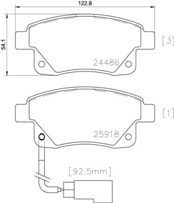 Pastiglie freno — BREMBO P 24 066