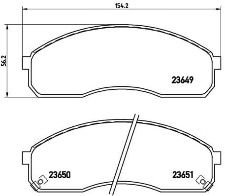 Pastiglie freno — BREMBO P 30 012