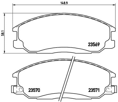 Pastiglie freno — BREMBO P 30 013