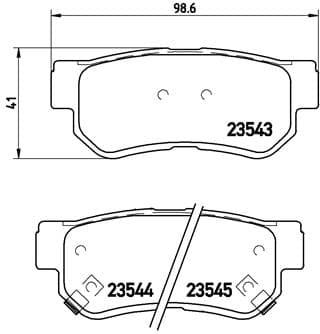 Pastiglie freno — BREMBO P 30 014