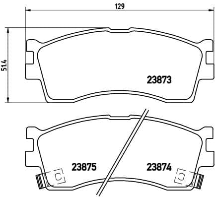 Pastiglie freno — BREMBO P 30 016