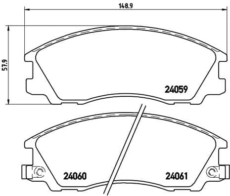 Pastiglie freno — BREMBO P 30 017