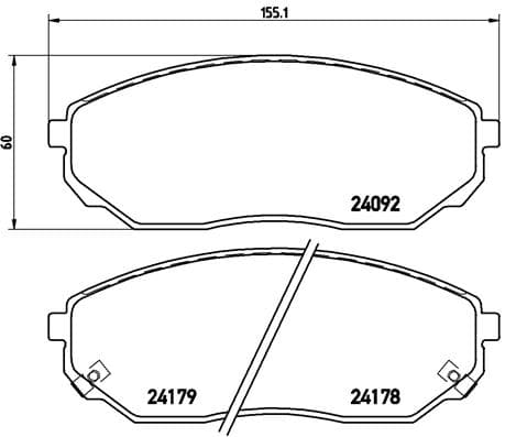 Pastiglie freno — BREMBO P 30 019