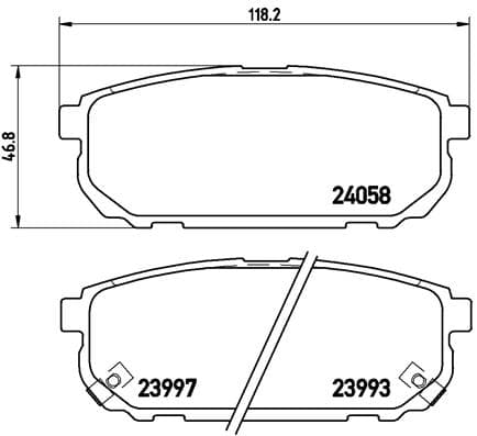 Pastiglie freno — BREMBO P 30 023