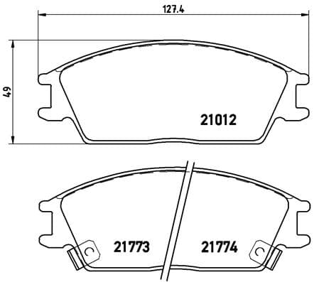 Pastiglie freno — BREMBO P 30 024