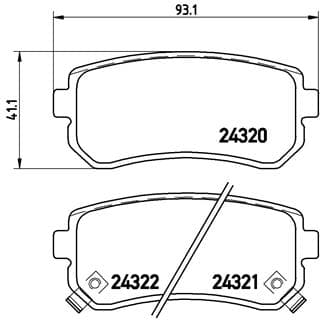 Pastiglie freno — BREMBO P 30 025