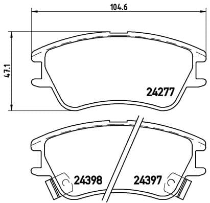 Pastiglie freno — BREMBO P 30 027