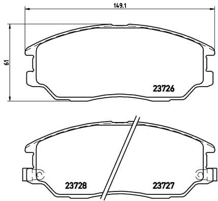 Pastiglie freno — BREMBO P 30 028