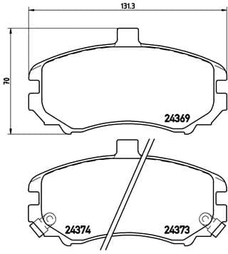 Pastiglie freno — BREMBO P 30 029
