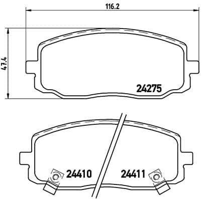 Pastiglie freno — BREMBO P 30 032