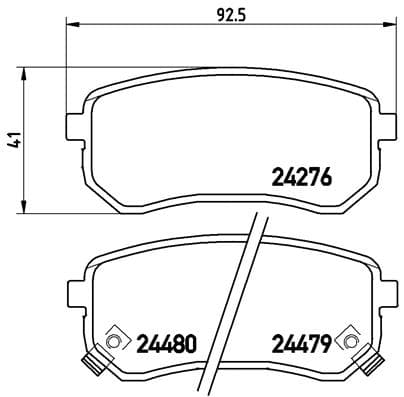 Pastiglie freno — BREMBO P 30 033