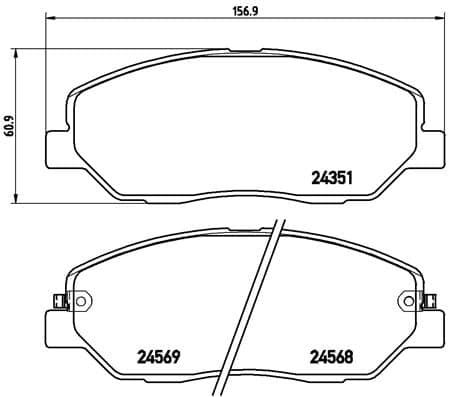 Pastiglie freno — BREMBO P 30 036
