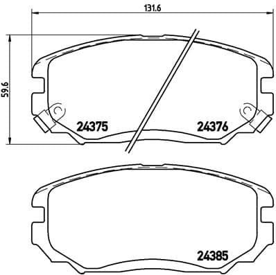 Pastiglie freno — BREMBO P 30 038