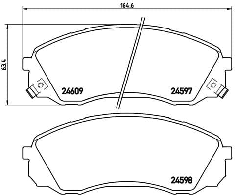 Pastiglie freno — BREMBO P 30 041