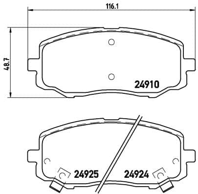 Pastiglie freno — BREMBO P 30 045