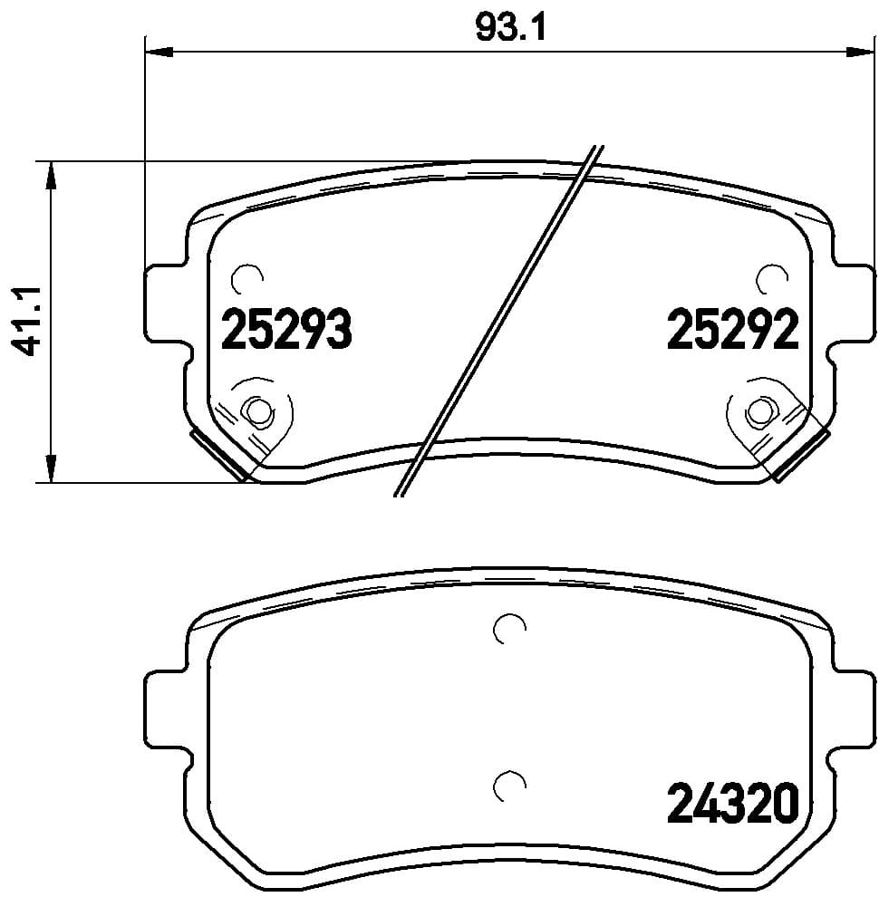 Pastiglie freno — BREMBO P 30 051