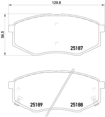 Pastiglie freno — BREMBO P 30 055