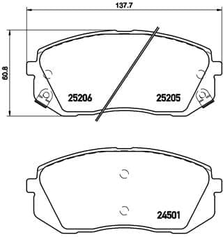 Pastiglie freno — BREMBO P 30 056