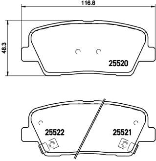 Pastiglie freno — BREMBO P 30 063