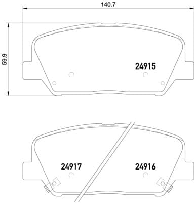 Pastiglie freno — BREMBO P 30 065