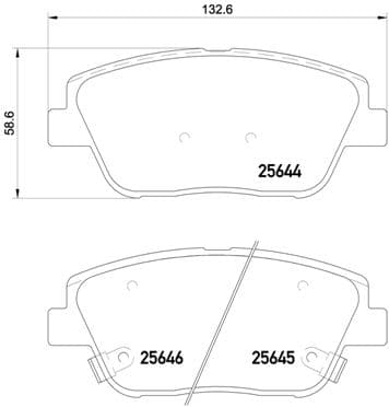Pastiglie freno — BREMBO P 30 066