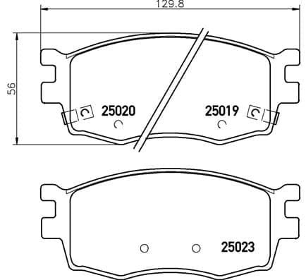 Pastiglie freno — BREMBO P 30 069