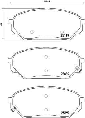 Pastiglie freno — BREMBO P 30 071