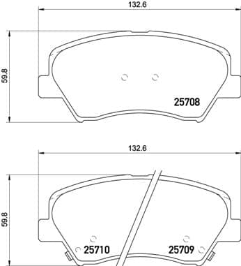 Pastiglie freno — BREMBO P 30 073