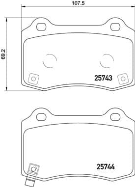 Pastiglie freno — BREMBO P 30 074