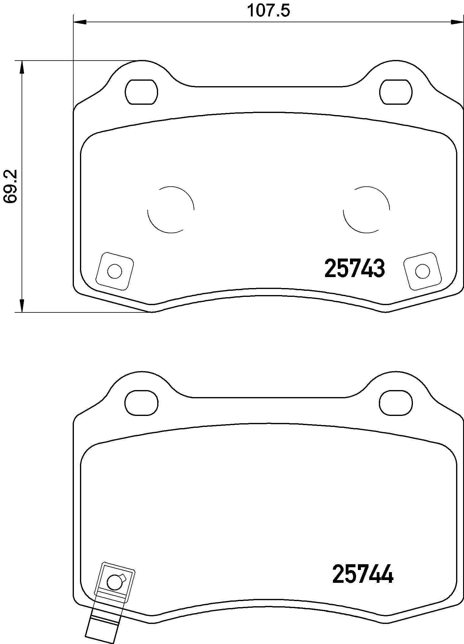Pastiglie freno — BREMBO P 30 074E