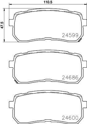 Pastiglie freno — BREMBO P 30 080