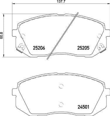 Pastiglie freno — BREMBO P 30 093