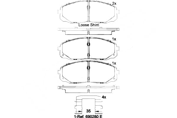 Pastiglie freno — BREMBO P 30 095