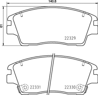 Pastiglie freno — BREMBO P 30 096