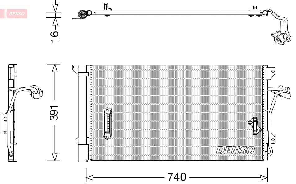 Condensatore aria condizionata — DENSO DCN02027