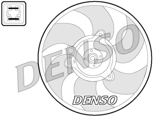 Ventilatore radiatore — DENSO DER07008