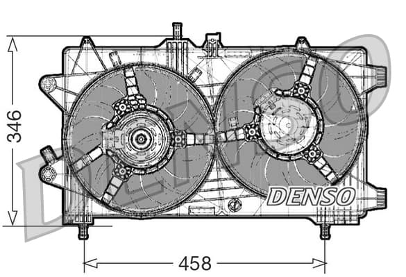 Ventilatore radiatore — DENSO DER09044