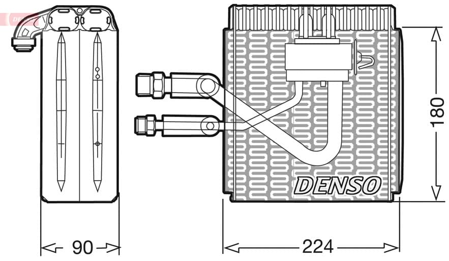Evaporatore climatizzatore — DENSO DEV09005