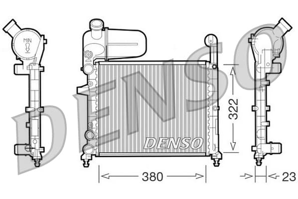 Radiatore motore — DENSO DRM09134