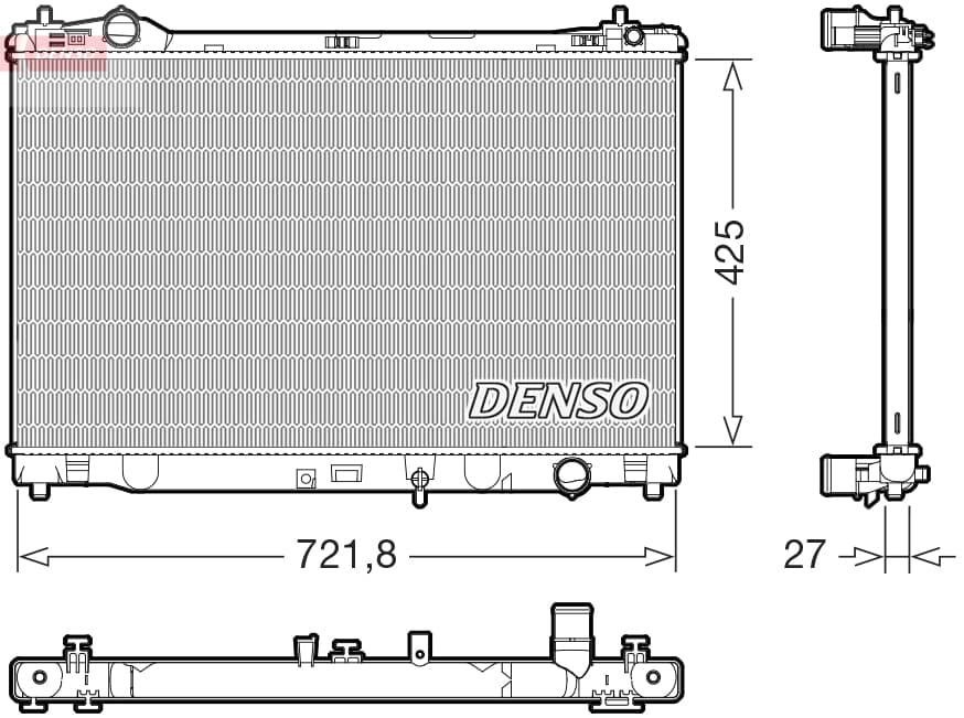 DENSO DRM50153 Radiatore motore