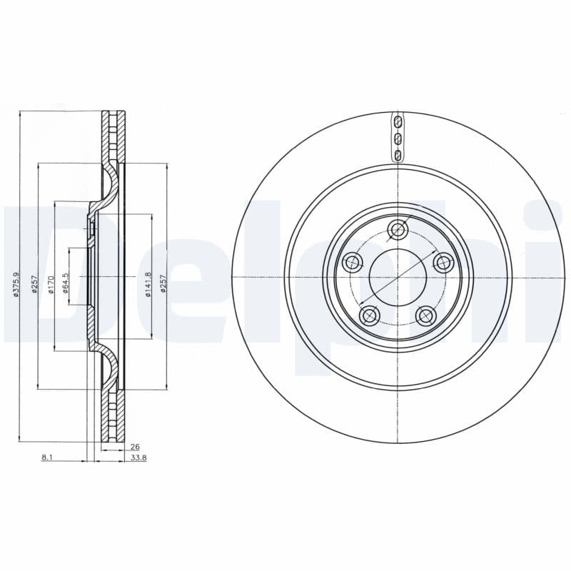 Dischi freno — DELPHI BG9103C