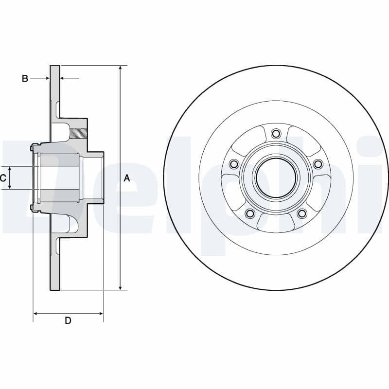 Dischi freno — DELPHI BG9134RS