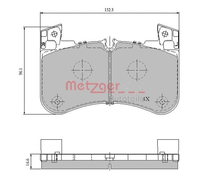 Pastiglie freno — METZGER AUTOTEILE 1170947