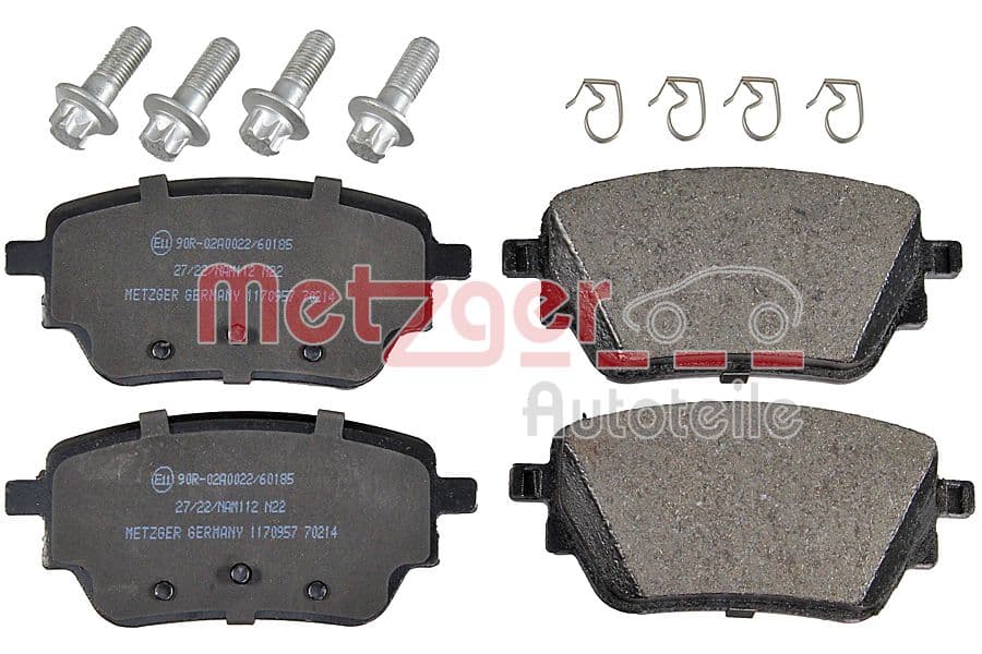 Pastiglie freno — METZGER AUTOTEILE 1170957
