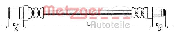 Tubo flessibile freno — METZGER AUTOTEILE 4111148