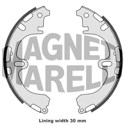 Ganascia freno — MAGNETI MARELLI 360219198317