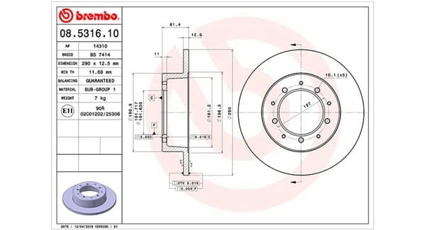 Dischi freno — MAGNETI MARELLI 360406014100