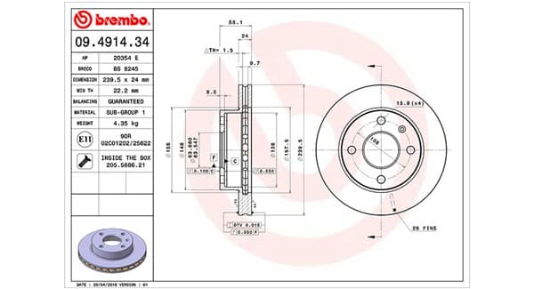Dischi freno — MAGNETI MARELLI 360406024800